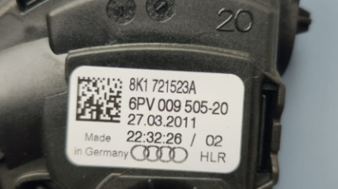 Pedala acceleratie Audi A4 B8 2.0 Tdi CJC 2011 Cod : 6PV009505-20 w8K1721523A