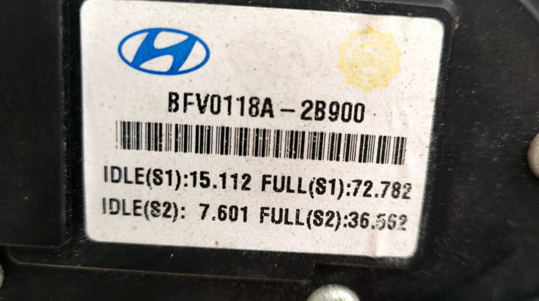 Pedala Acceleratie Hyundai SANTA FE 2 (CM) 2005 - Prezent Motorina 0118A2B900, BFV0118A2B900, BFV0118-A2B900