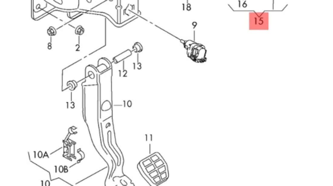 Pedala acceleratie Volkswagen Amarok 2H OEM 6Q1723503P