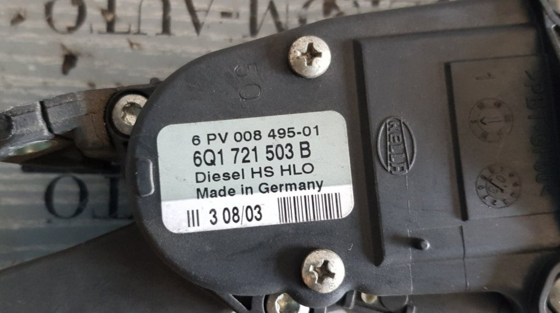 Pedala acceleratie VW Bora 1.6 16V 105 CP cutie manuala cod 6Q1721503B