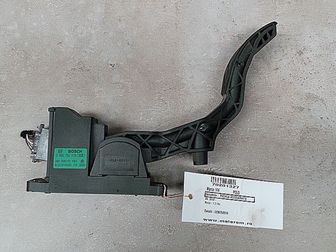 PEDALA ACCELERATIE VW POLO POLO 1.2 INJ - (2002 2005)