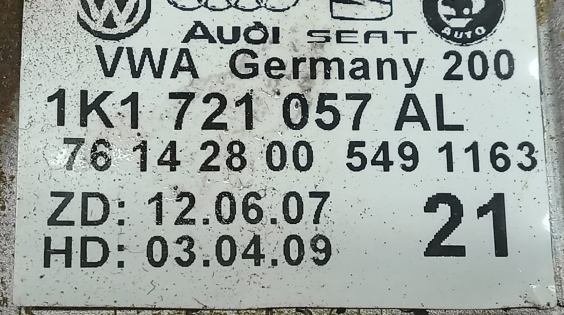 Pedala frana 1k1721057 Volkswagen VW Golf 5 [2003 - 2009]