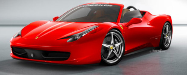Pentru ca stim ca va veni: Ferrari 458 Italia Spyder rendering