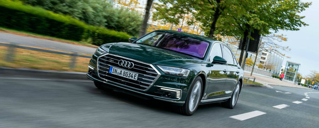 Pentru prima data in istorie, Audi lanseaza un A8 PLUG-IN HYBRID cu 449 CP si consum de scuter