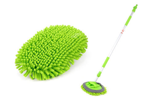 Perie Auto Din Chenille Cu Racord De Apă 120-200cm Amio 02398