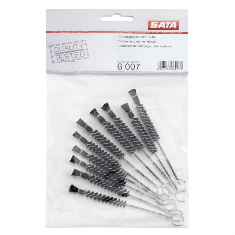 Perie Curatare Pistol De Vopsit Sata 10Buc 6007