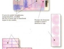 Permis auto cu cerneala invizibila