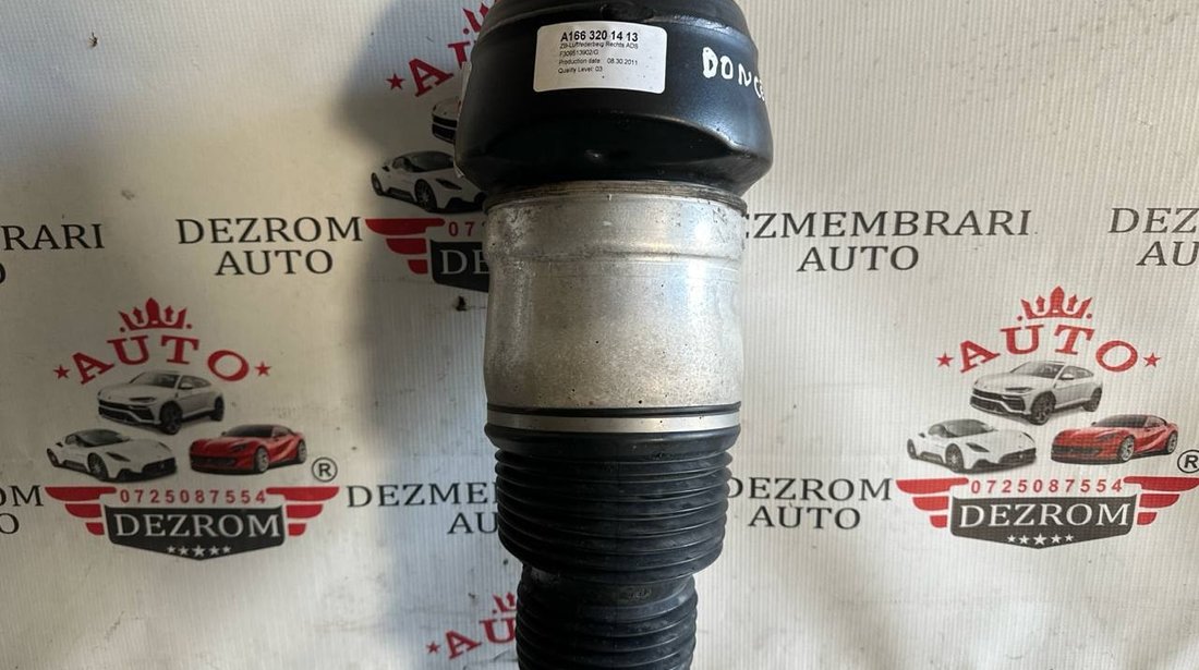 Perna aer fata dreapta A1663201413 Mercedes Benz GLS (X166) 3.0d 4-matic 333 cai