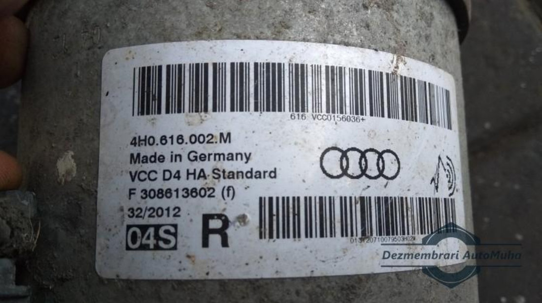 Perna de aer dreapta spate Audi A8 (2009->) [4H_] 4h0616002m