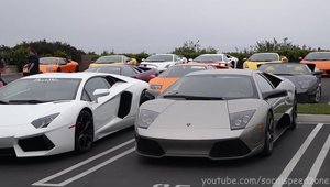 Peste 50 de Lamborghini in aceeasi parcare