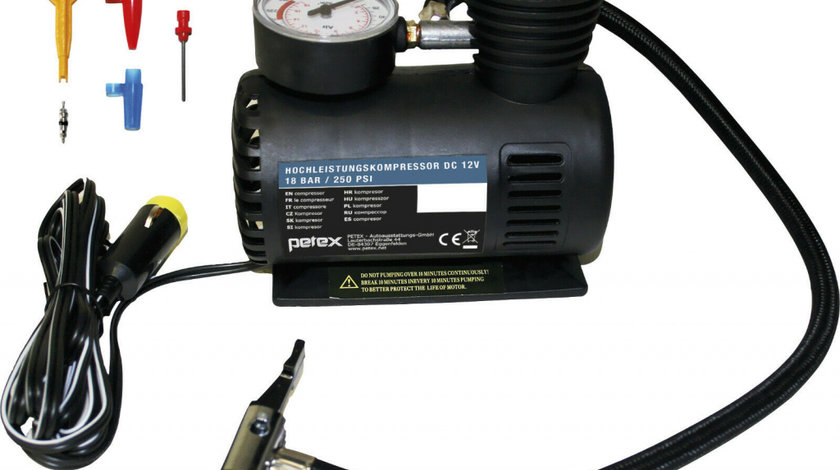 Petex Compresor Auto Cu Manometru 12V 445110PX