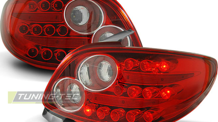 PEUGEOT 206 10.98- ROSU ALB LED