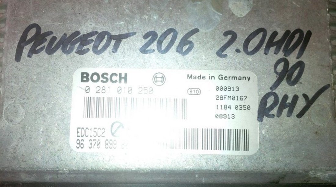 peugeot 206 2.0hdi rhy BOSCH 0281010250