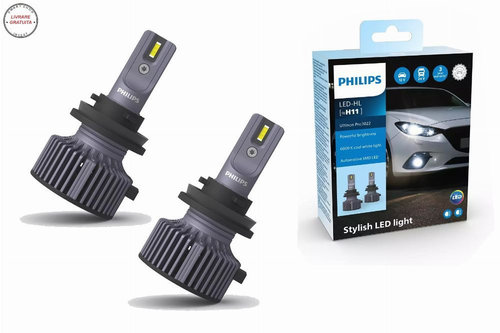Philips Bec LED H11 12V/24V PGJ19-2 Ultinon Pro3022 HL 6000K (1set)