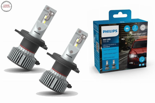 Philips Bec LED H4 12V 19W Ultinon Pro6000 HL Standard 5800K (1set)