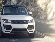 Pictorial cu un Range Rover modificat si un model feminin