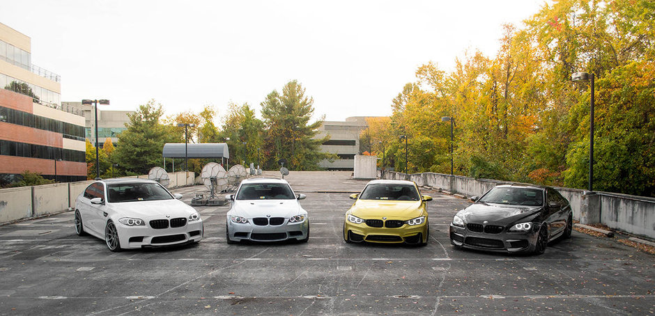Pictorial de toamna cu patru BMW-uri M