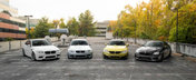 Pictorial de toamna, cu patru BMW-uri M