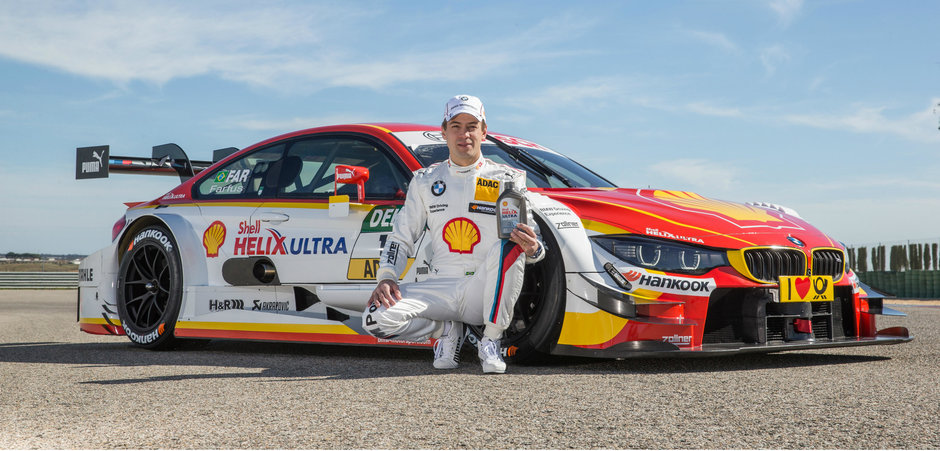 Pilotul BMW, Augusto Farfus, testeaza in DTM uleiurile SHELL Helix Ultra