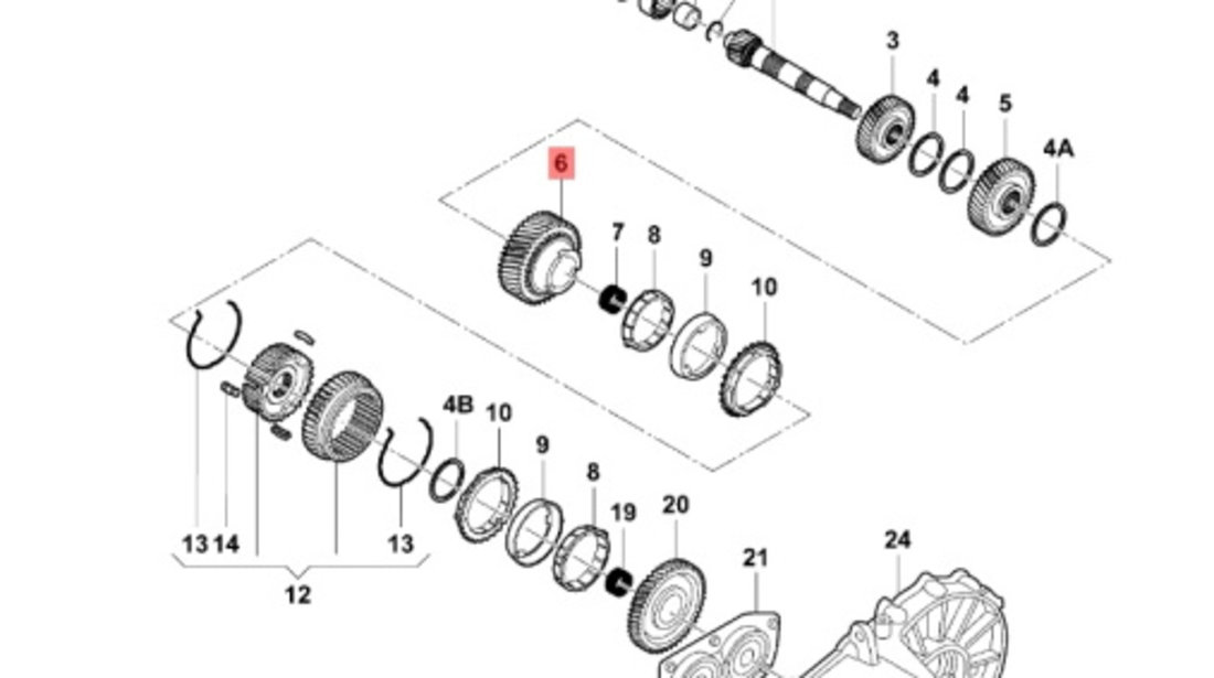 Pinion cuplare viteza a2-a ​Skoda Fabia (6Y2) Hatchback 2006 1.4 TDI SKODA FABIA (6Y2) [ 1999 - 2008 ] OEM 02T311261