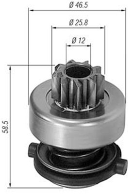 Pinion electromotor (940113020138 MAGNETI MARELLI)