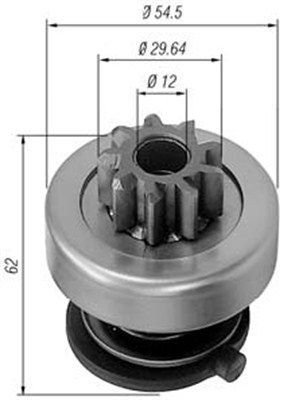 Pinion electromotor (940113020167 MAGNETI MARELLI)