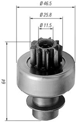 Pinion electromotor (940113020242 MAGNETI MARELLI)