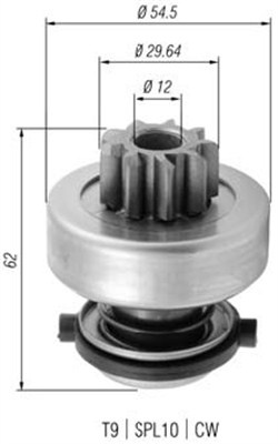 Pinion electromotor (940113020377 MAGNETI MARELLI)