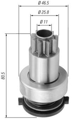 Pinion electromotor (940113020434 MAGNETI MARELLI)