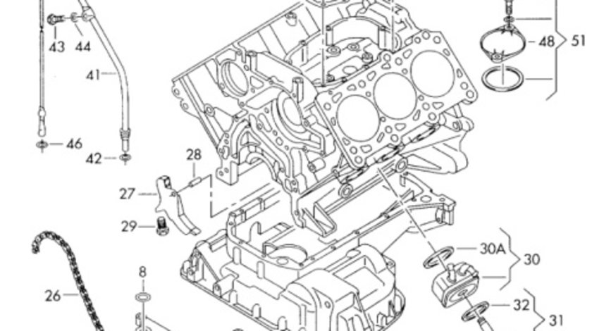 Pinion pompa de ulei Audi A4 8E 2002 2003 2.5 TDI AKE OEM 059115121C