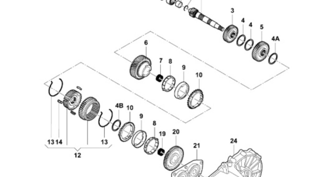 Pinion viteza a5-a Z37 ​Skoda Fabia (6Y2) Hatchback 2006 1.4 TDI SKODA FABIA (6Y2) [ 1999 - 2008 ] OEM 02T311361B