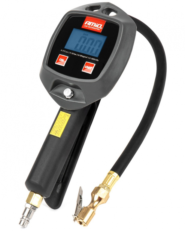 Pistol Aer Cu Manometru Digital Amio 18 Bar 255 Psi 04482