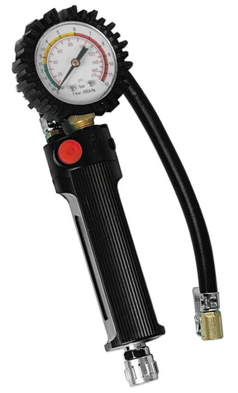 Pistol Aer Cu Manometru Umflat Roti Lampa, 12 Bar LAM73999