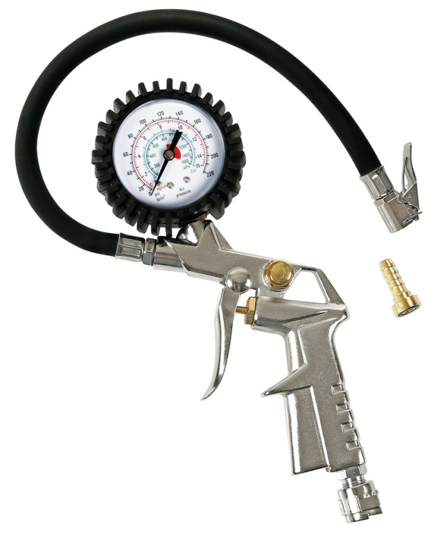 Pistol Aer Cu Manometru Umflat Roti Lampa LAM74001