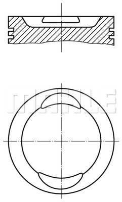 Piston (0094100 MAH) FIAT,LANCIA,ZASTAVA