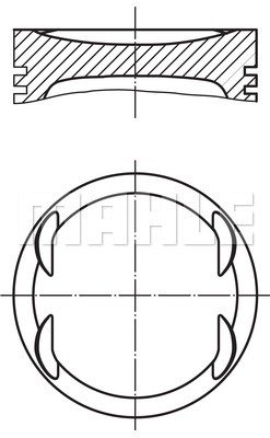 Piston (0116902 MAH) CHEVROLET,HOLDEN,IRMSCHER,OPEL,VAUXHALL