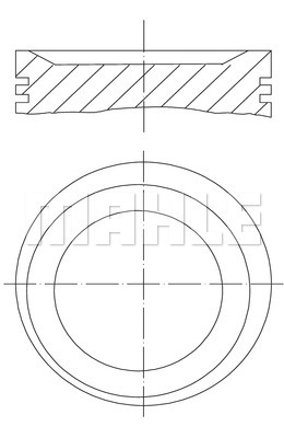 Piston (0117501 MAH) CHEVROLET,HOLDEN,ISUZU,OPEL,VAUXHALL