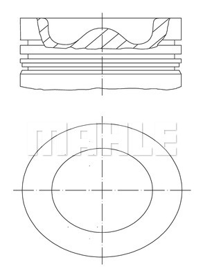 Piston (011PI00109000 MAHLE KNECHT) CHEVROLET,DAEWOO,OPEL,VAUXHALL