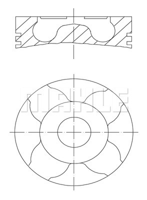 Piston (0123100 MAH) OPEL,VAUXHALL