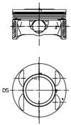 Piston (40027710 KOLBENSCHMIDT) CHEVROLET,HOLDEN,OPEL,VAUXHALL