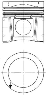 Piston (40078610 KOLBENSCHMIDT) MERCEDES-BENZ