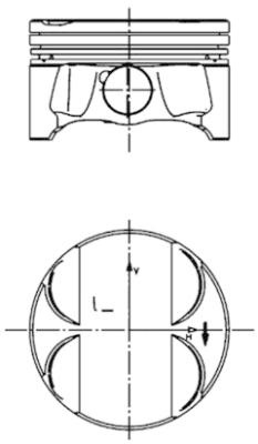Piston (40085610 KOLBENSCHMIDT) BMW