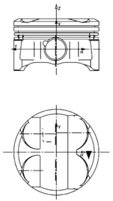 Piston (40086620 KOLBENSCHMIDT) BMW