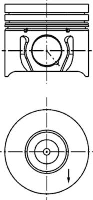 Piston (40173610 KOLBENSCHMIDT) FORD