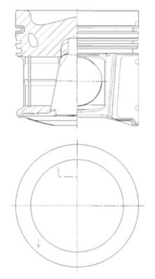 Piston (40284600 KOLBENSCHMIDT) MERCEDES-BENZ