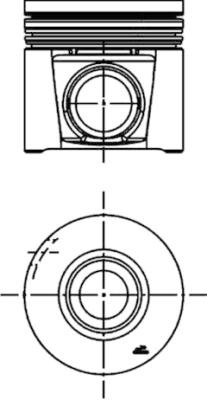 Piston (40285610 KOLBENSCHMIDT) FIAT,IVECO