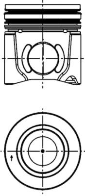 Piston (40352620 KOLBENSCHMIDT) DAEWOO,GINAF,IRISBUS,IVECO