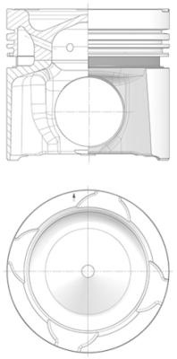 Piston (40369600 KOLBENSCHMIDT) DAF,VAN HOOL