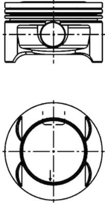 Piston (40385610 KOLBENSCHMIDT) OPEL,SUZUKI,VAUXHALL
