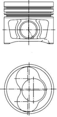 Piston (40408600 KS) AUDI,SEAT,SKODA,VW